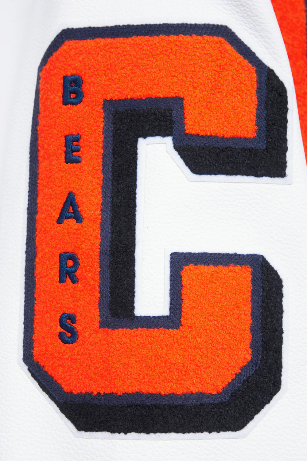 NFL CHICAGO BEARS MASHUP MEN'S RIB WOOL VARSITY JACKET (MIDNIGHT NAVY/ORANGE/MIDNIGHT NAVY) - Image 16