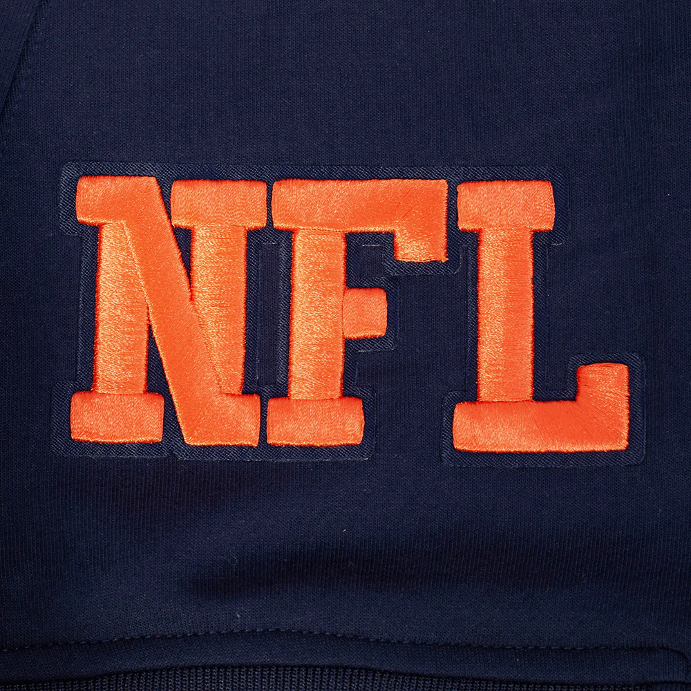 NFL CHICAGO BEARS PRO GAME DAY MEN'S DBL KNIT JACKET (MIDNIGHT NAVY/WHITE) - Image 15