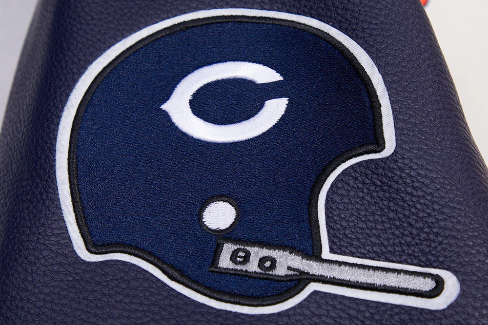 NFL CHICAGO BEARS RETRO CLASSIC MEN'S RIB WOOL VARSITY JACKET (EGGSHELL/MIDNIGHT NAVY) - Image 16