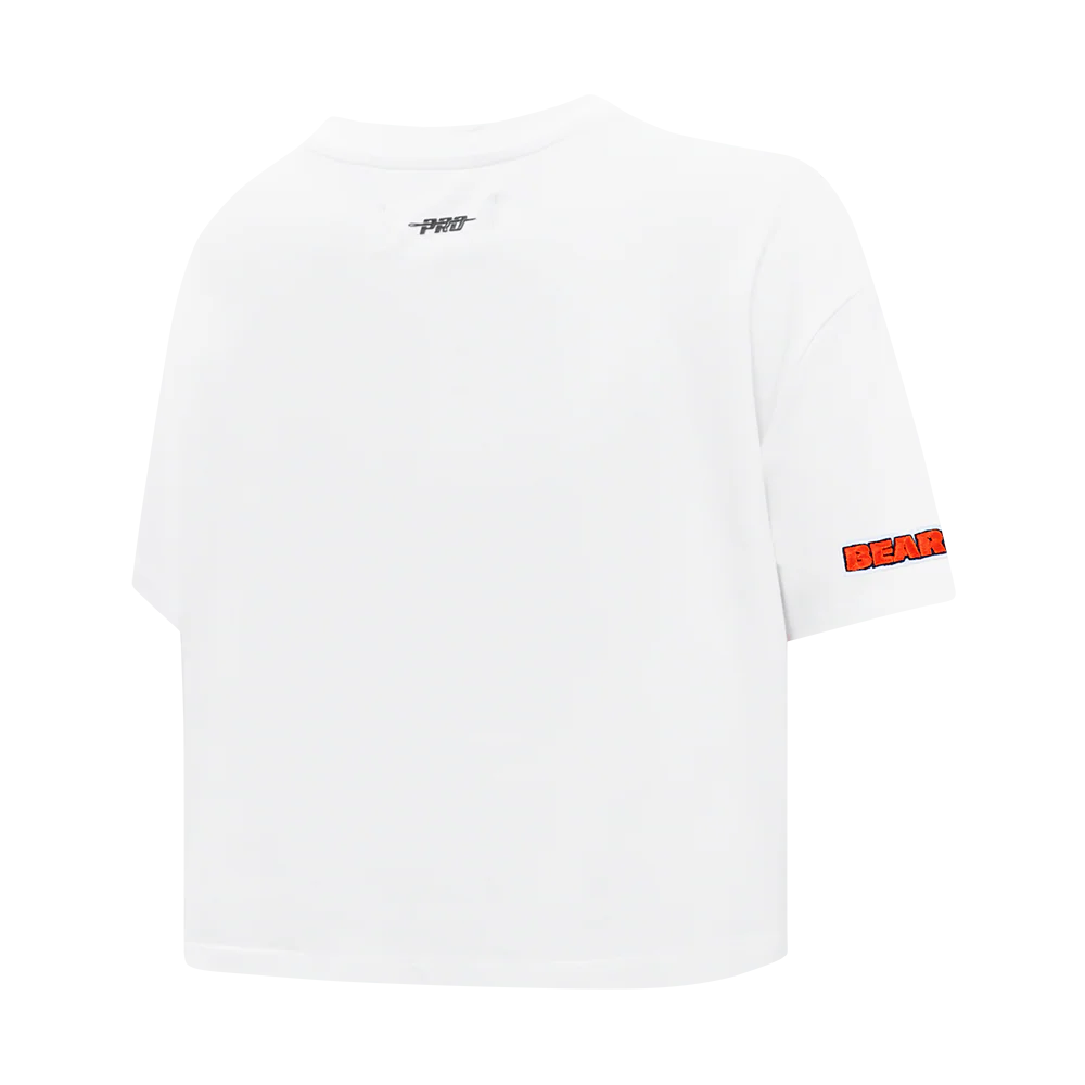 NFL CHICAGO BEARS SCRIPT TAIL WOMEN'S SJ BOXY TEE (WHITE) - Image 8