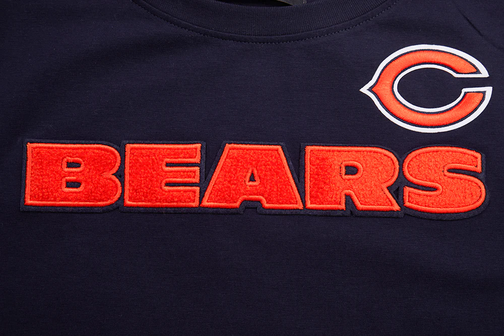 NFL CHICAGO BEARS CLASSIC SHORT SLEEVE WOMEN'S SINGLE JERSEY SLIM FIT TEE (MIDNIGHT NAVY) - Image 5