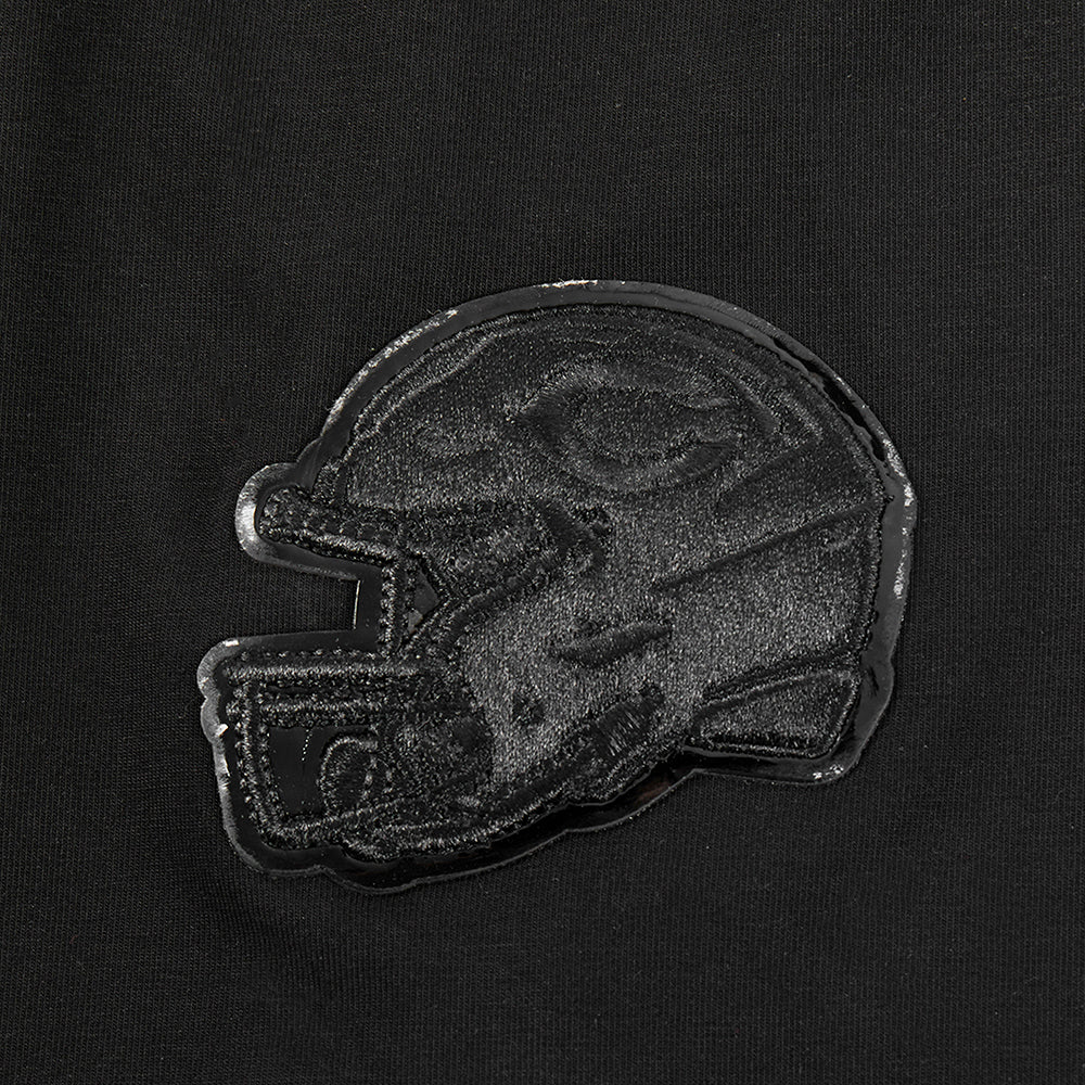 NFL CHICAGO BEARS TRIPLE BLACK WOMEN'S SINGLE JERSEY BOXY TEE (TRIPLE BLACK WOMEN'S) - Image 5