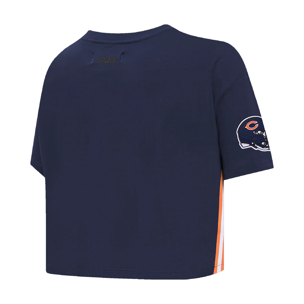 NFL CHICAGO BEARS MASHUP WOMEN'S BOXY TEE (MIDNIGHT NAVY) - Image 4