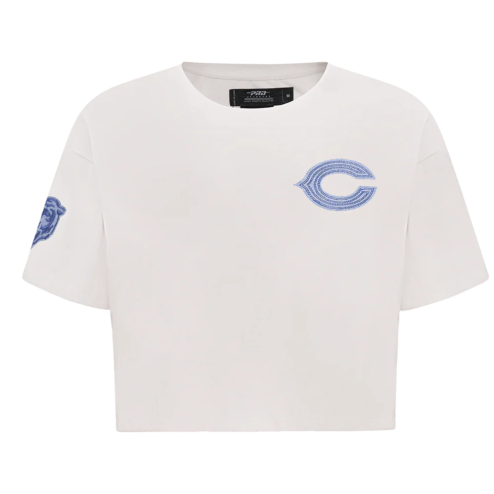 NFL CHICAGO BEARS VARSITY BLUES WOMEN'S BOXY TEE (LINEN)