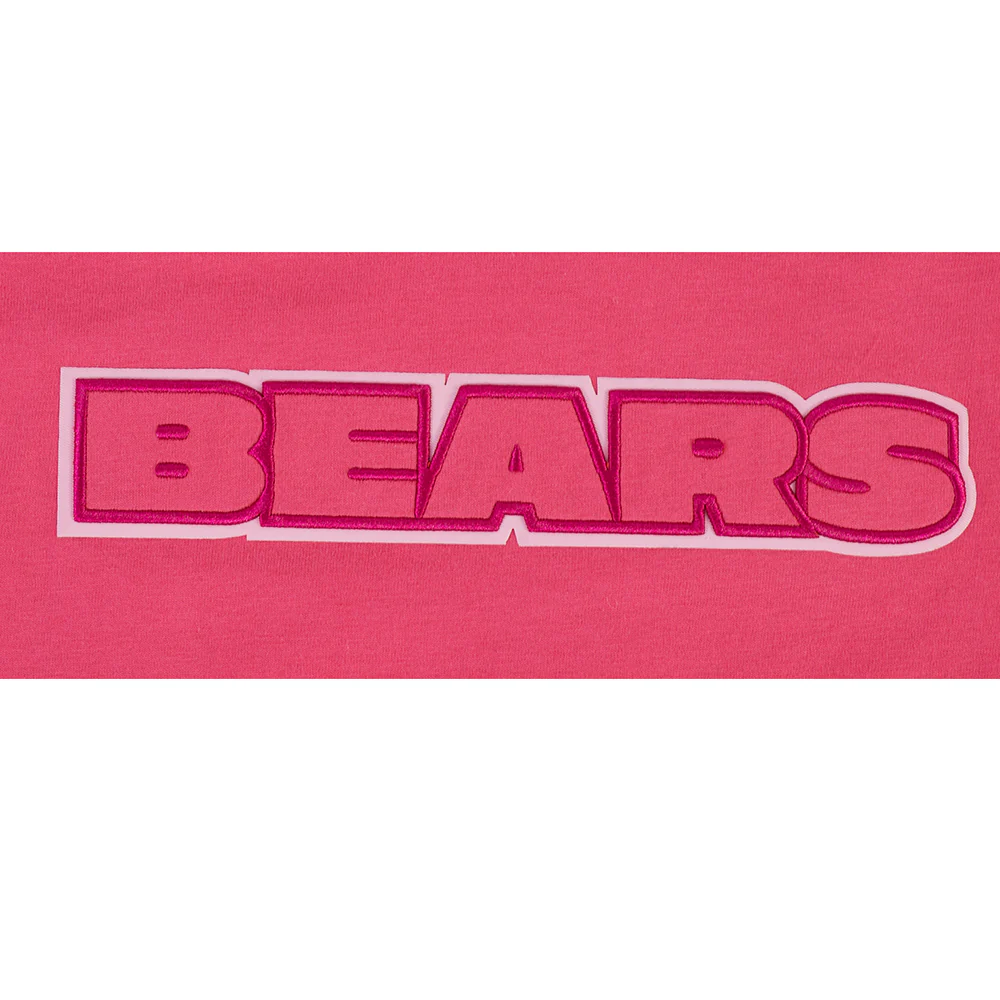 NFL CHICAGO BEARS TRIPLE PINK BIG GIRLS SHORT SLEEVE BOXY TEE (BEETROOT PURPLE) - Image 5