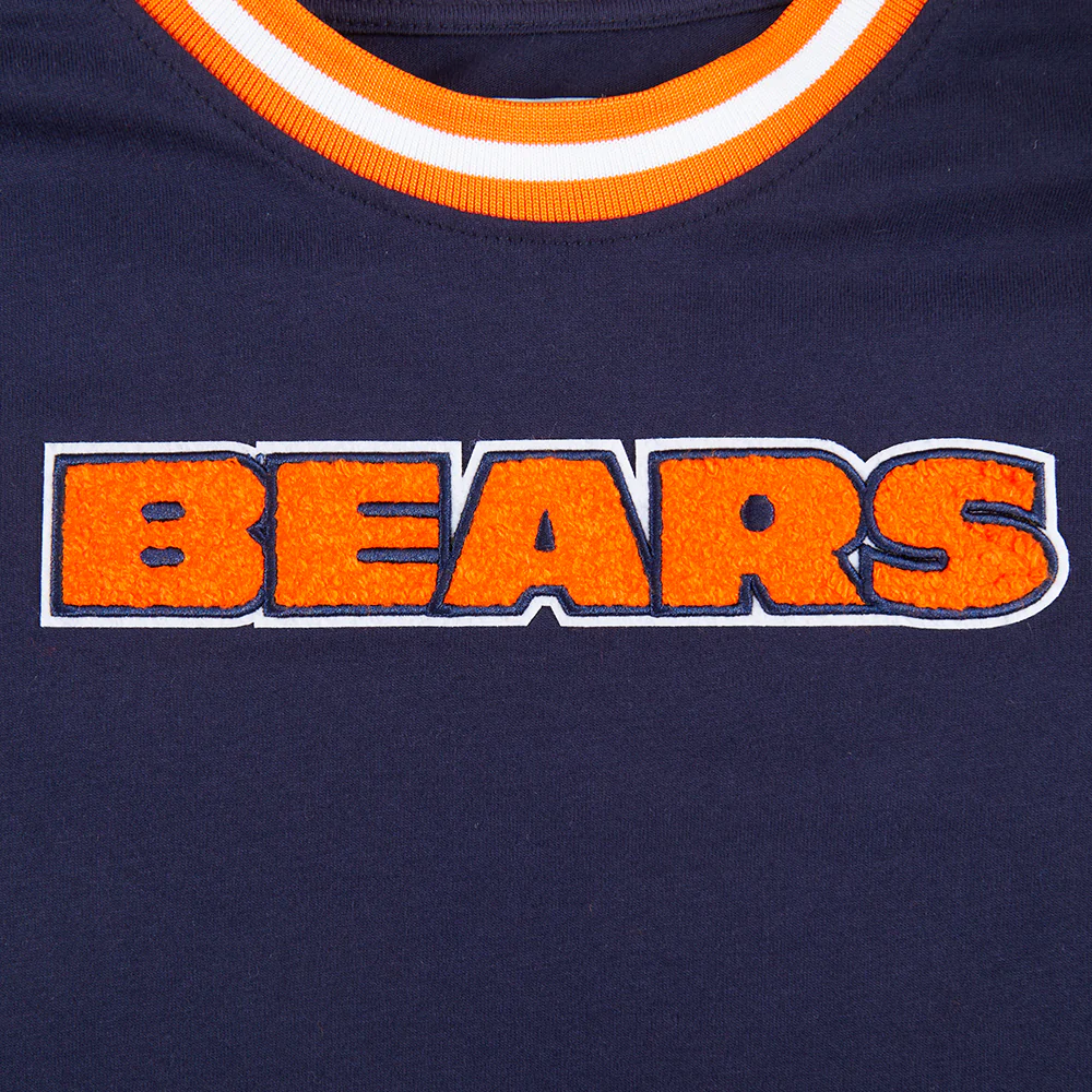 NFL CHICAGO BEARS CLASSIC LITTLE BOYS SHORT SLEEVE STRIPED RIB TEE (MIDNIGHT NAVY/ORANGE) - Image 14