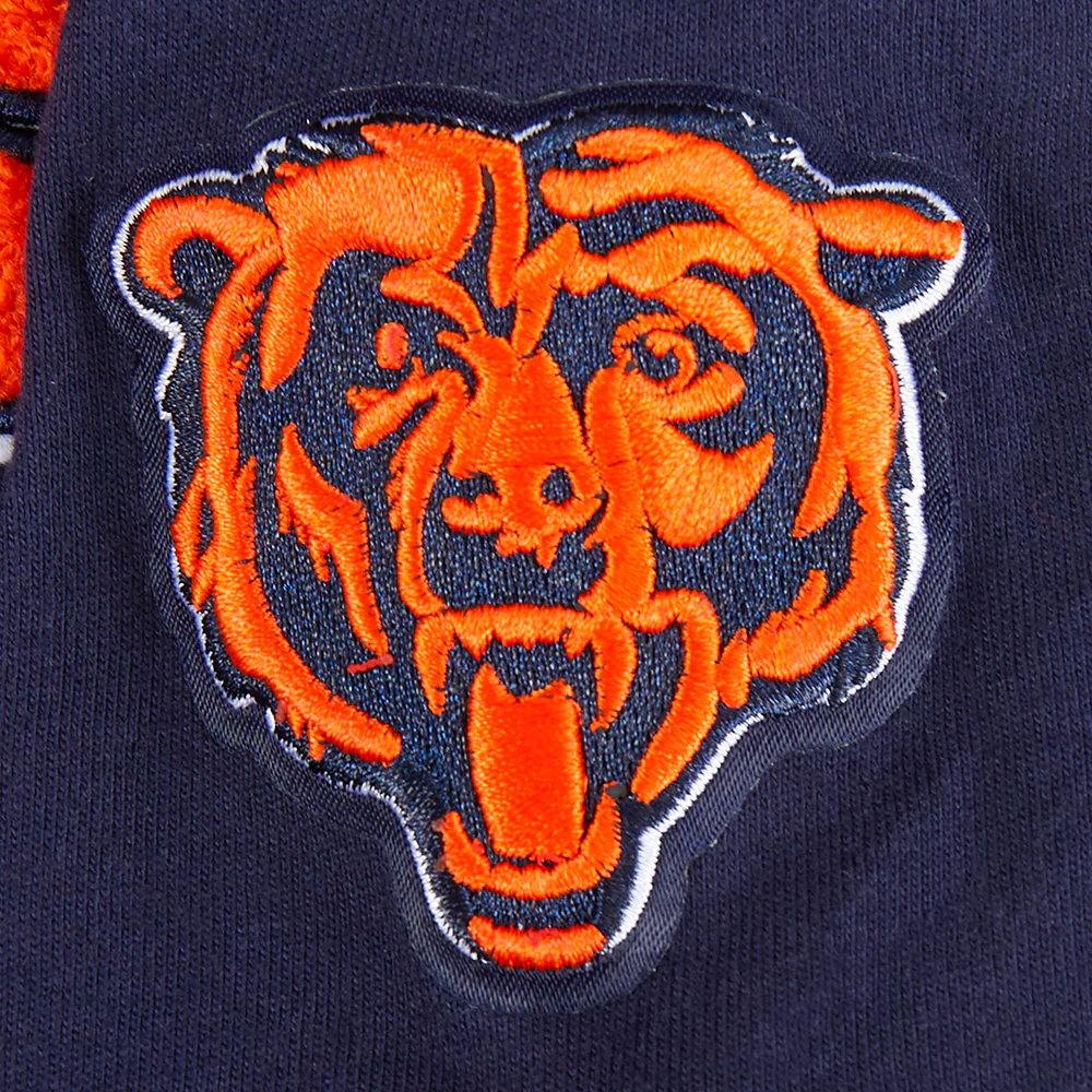 NFL CHICAGO BEARS CLASSIC LITTLE BOYS SHORT SLEEVE STRIPED RIB TEE (MIDNIGHT NAVY/ORANGE) - Image 6