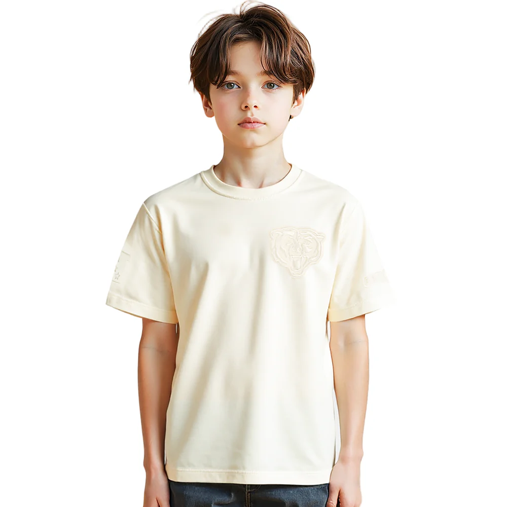 NFL CHICAGO BEARS NEUTRAL LITTLE BOYS SHORT SLEEVE TEE (EGGSHELL) - Image 9
