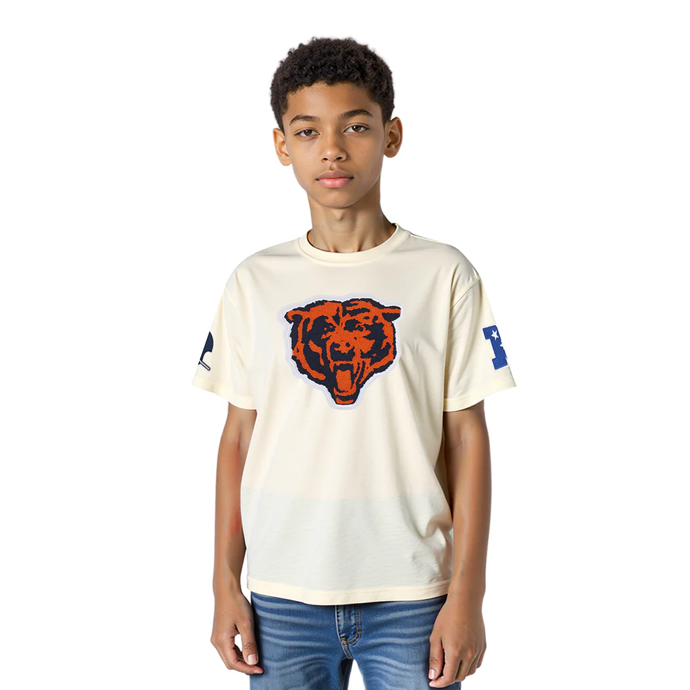 NFL CHICAGO BEARS RETRO CLASSIC LITTLE BOY'S SS TEE (EGGSHELL)