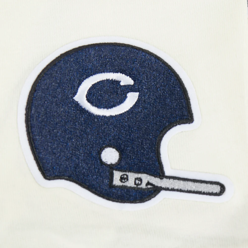 NFL CHICAGO BEARS RETRO CLASSIC LITTLE BOY'S SS TAPING TEE (EGGSHELL/ MIDNIGHT NAVY) - Image 5