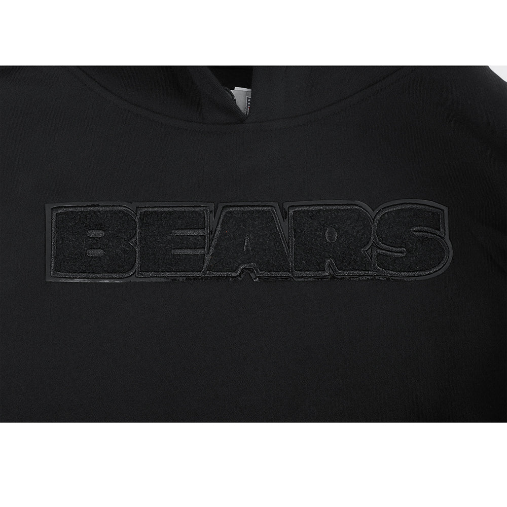 NFL CHICAGO BEARS TRIPLE BLACK LITTLE BOYS FLEECE PULLOVER HOODIE (BLACK) - Image 5