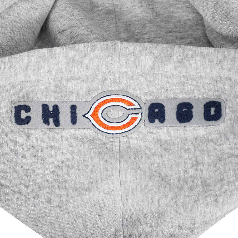 NFL CHICAGO BEARS CLASSIC CHENILLE LITTLE BOY'S FLEECE PO HOODIE (HEATHER GREY) - Image 5