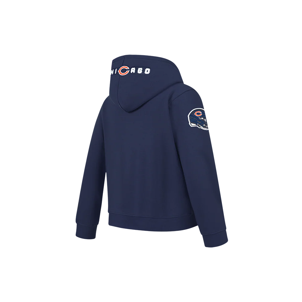 NFL CHICAGO BEARS CLASSIC CHENILLE LITTLE BOY'S FLEECE PO HOODIE (MIDNIGHT NAVY) - Image 4