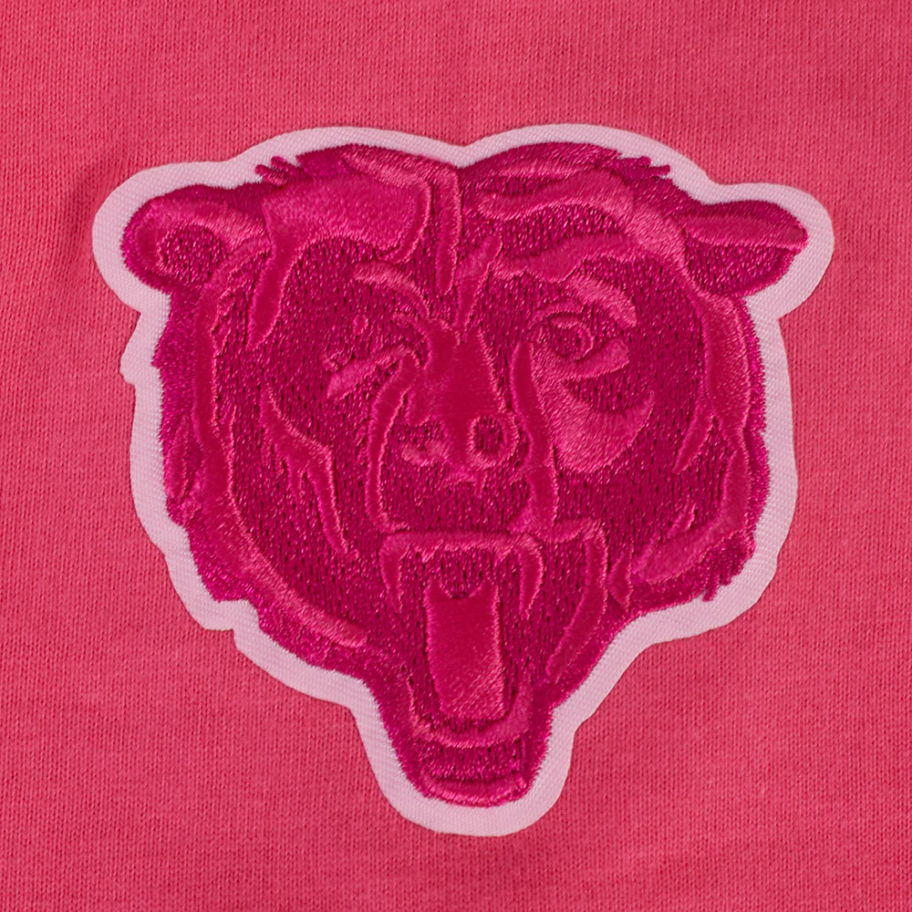 NFL CHICAGO BEARS TRIPLE PINK LITTLE GIRLS SHORT SLEEVE BOXY TEE (BEETROOT PURPLE) - Image 6