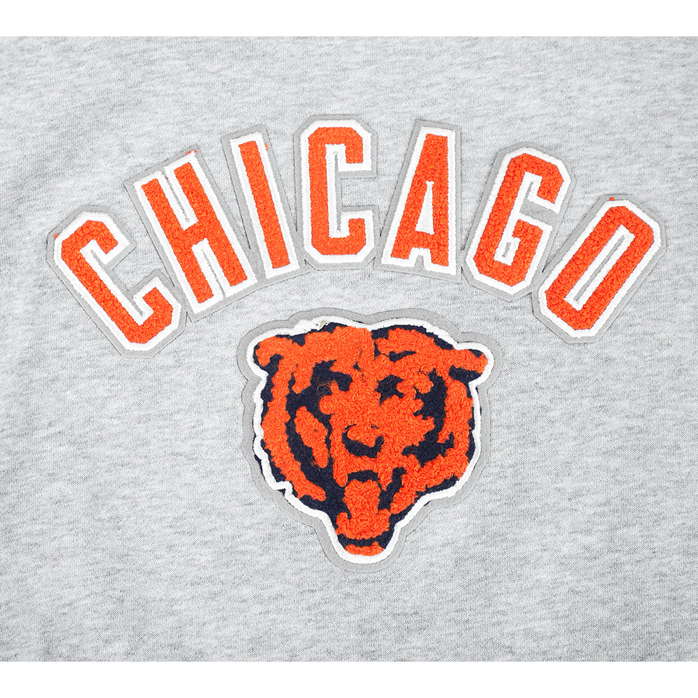 NFL CHICAGO BEARS CLASSIC LITTLE GIRL'S FLC CREWNECK (HEATHER GREY) - Image 5
