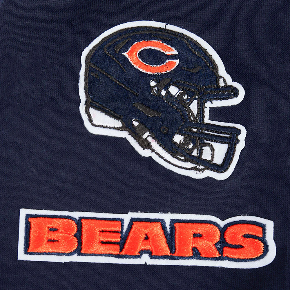 NFL CHICAGO BEARS CLASSIC LITTLE GIRLS FLEECE FULL ZIP HOODIE (MIDNIGHT NAVY) - Image 5