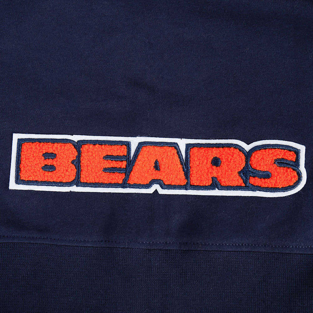 NFL CHICAGO BEARS CLASSIC LITTLE GIRLS FLEECE FULL ZIP HOODIE (MIDNIGHT NAVY) - Image 7