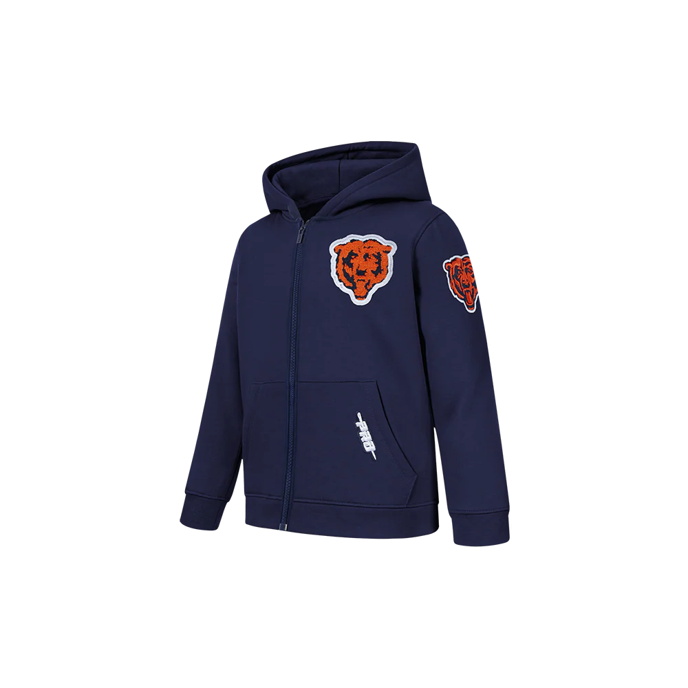 NFL CHICAGO BEARS CLASSIC TODDLER BOY'S FLC FZ HOODIE (MIDNIGHT NAVY) - Image 2