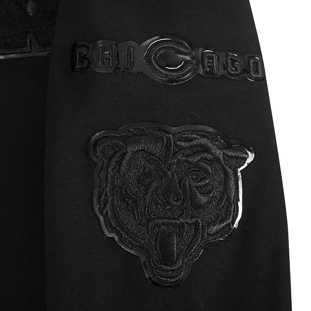 NFL CHICAGO BEARS TRIPLE BLACK TODDLER BOYS FLEECE PULLOVER HOODIE (BLACK) - Image 5