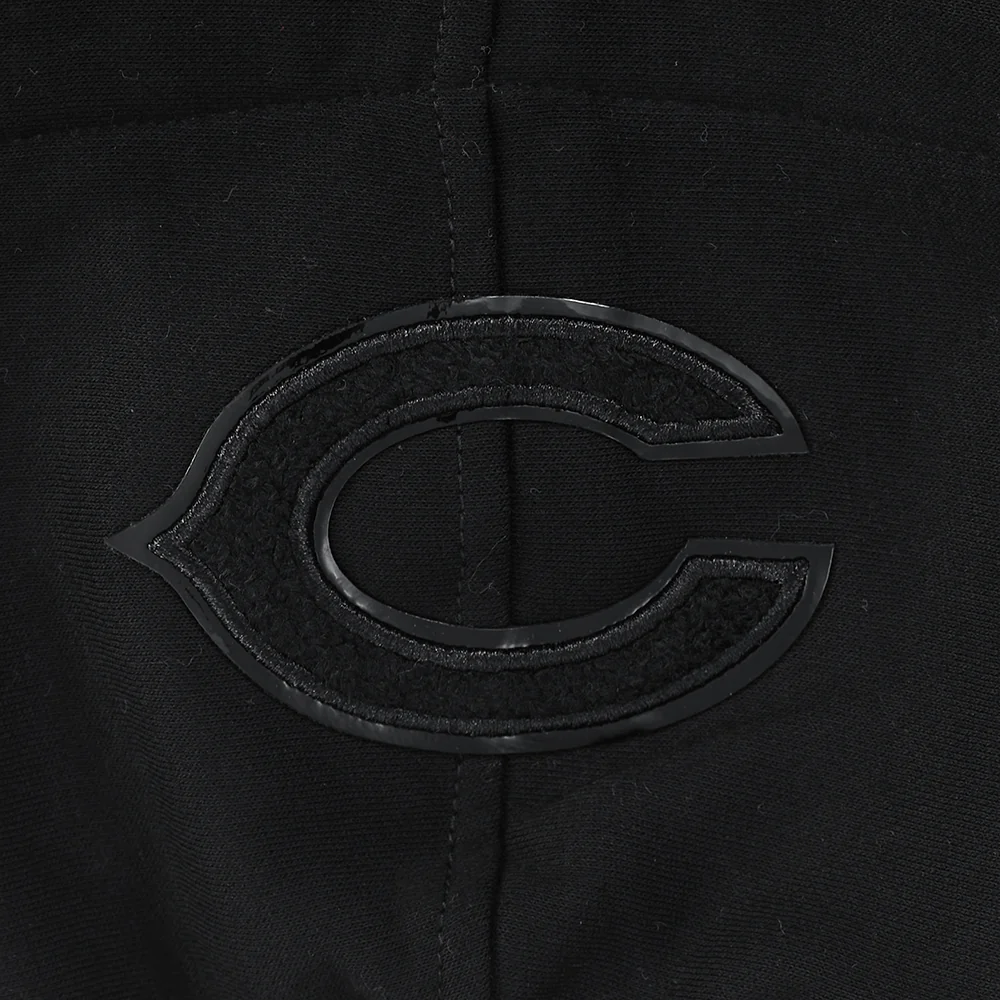 NFL CHICAGO BEARS TRIPLE BLACK TODDLER BOYS FLEECE PULLOVER HOODIE (BLACK) - Image 6