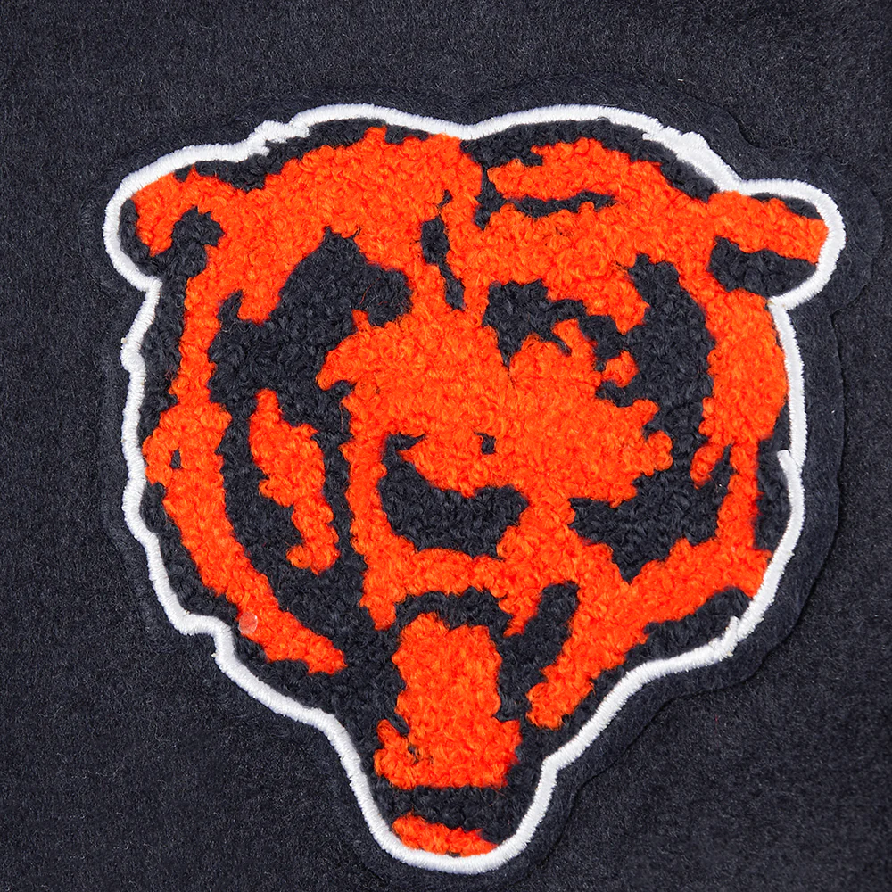 NFL CHICAGO BEARS CLASSIC TODDLER BOYS WOOL VARSITY JACKET (MIDNIGHT NAVY/WHITE) - Image 11