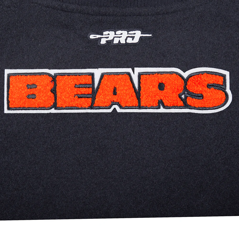 NFL CHICAGO BEARS CLASSIC TODDLER BOYS WOOL VARSITY JACKET (MIDNIGHT NAVY/WHITE) - Image 7