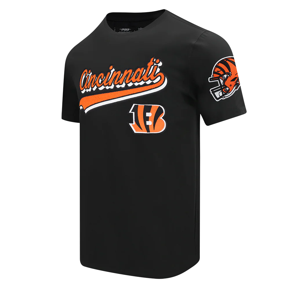 NFL CINCINNATI BENGALS SCRIPT TAIL MEN'S SJ TEE (BLACK) - Image 2