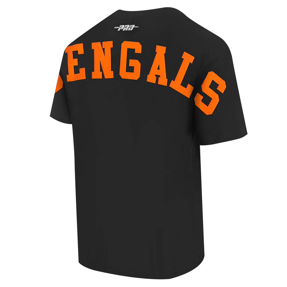 NFL CINCINNATI BENGALS WINGSPAN MEN'S DROP SHOULDER TEE (BLACK) - Image 2