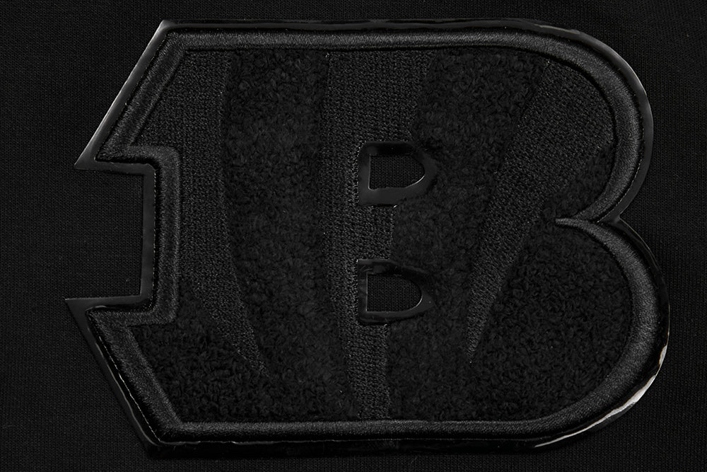 NFL CINCINNATI BENGALS TRIPLE BLACK FULL ZIP HOODIE  (TRIPLE BLACK) - Image 6