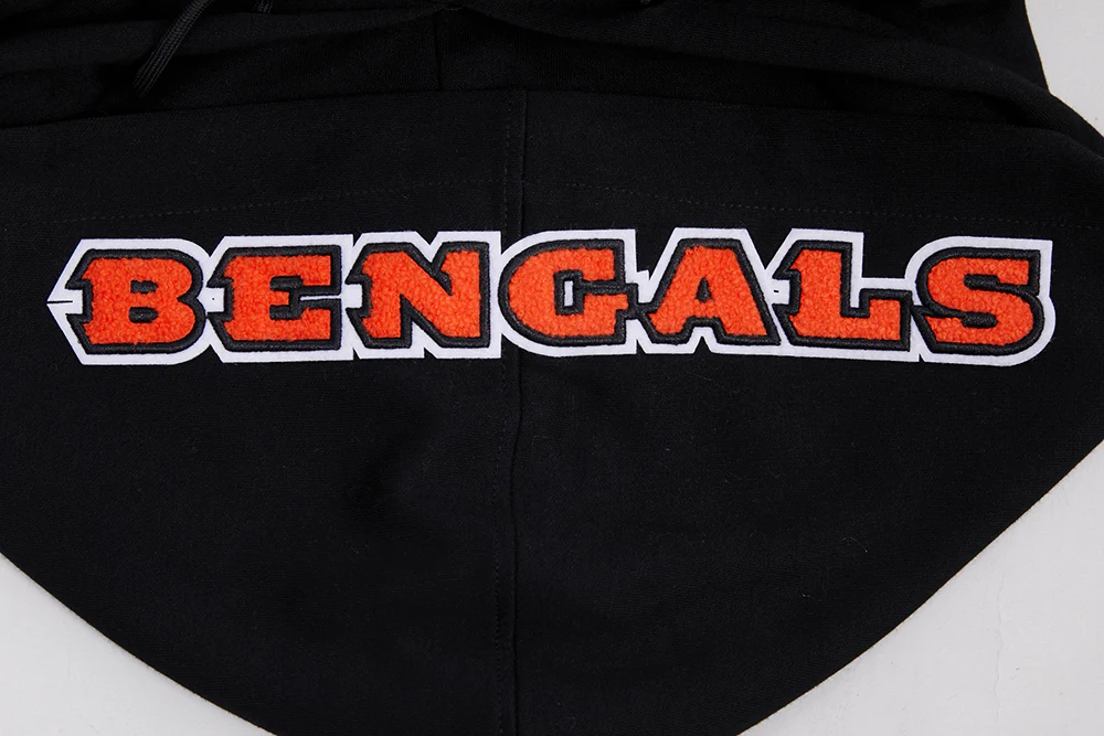 NFL CINCINNATI BENGALS JOE BURROW #9 MEN'S PULLOVER HOODIE (BLACK) - Image 8