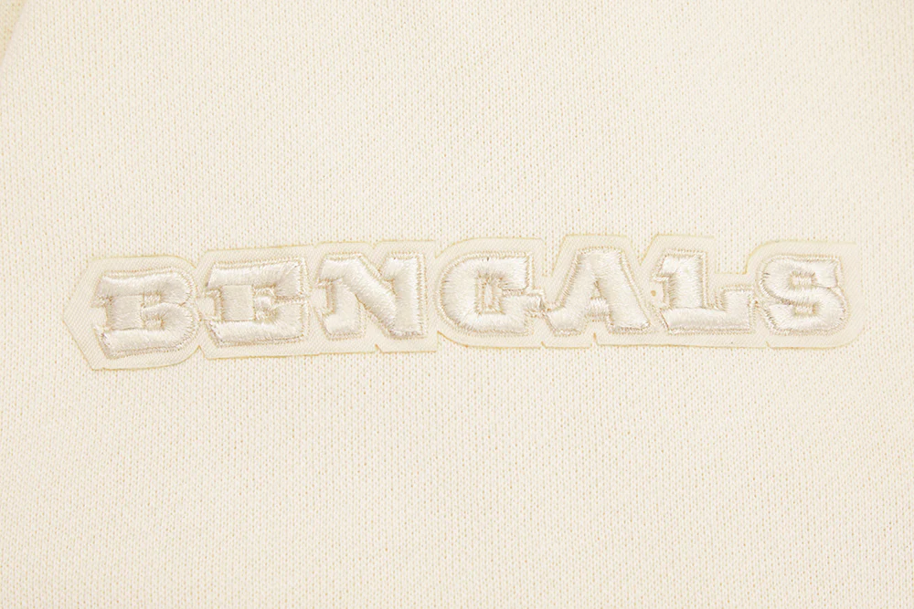 NFL CINCINNATI BENGALS NEUTRAL DROP SHOULDER FLEECE CREWNECK (EGGSHELL) - Image 5