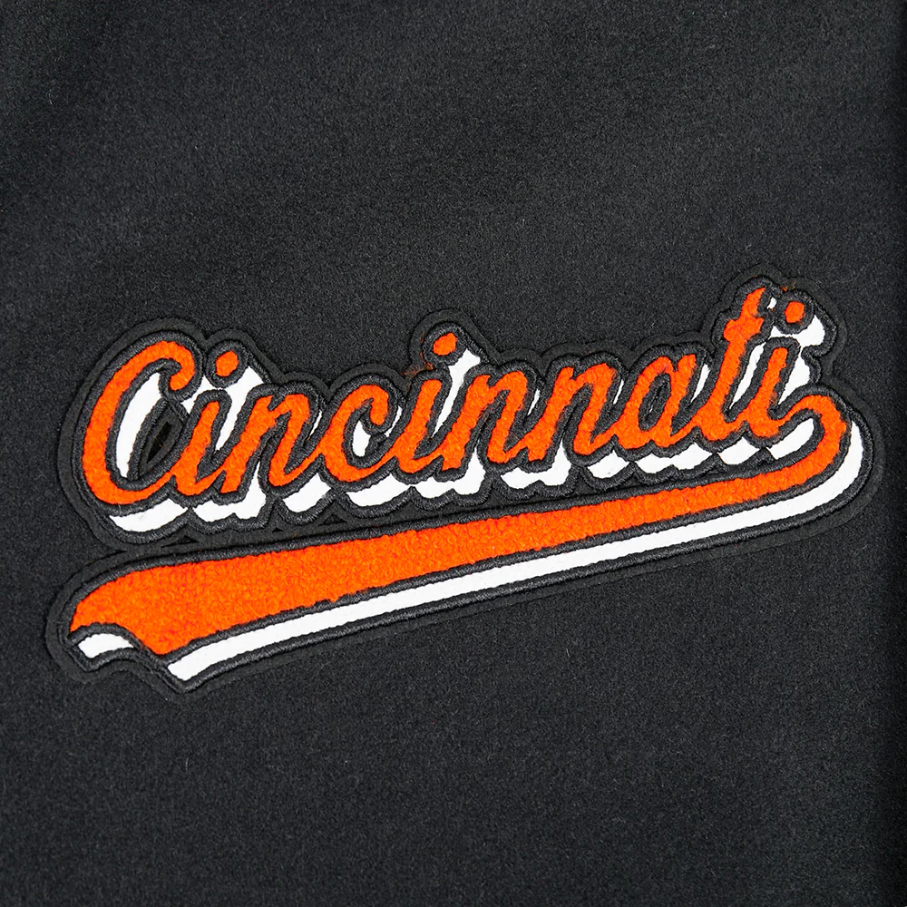 NFL CINCINNATI BENGALS SCRIPT TAIL MEN'S RIB WOOL VARSITY (BLACK/ORANGE) - Image 16