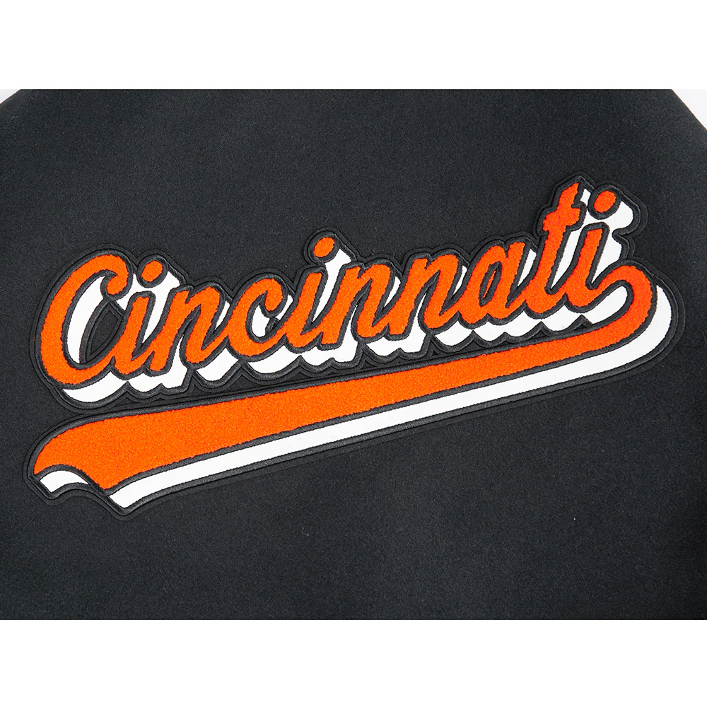NFL CINCINNATI BENGALS SCRIPT TAIL MEN'S RIB WOOL VARSITY (BLACK/ORANGE) - Image 18