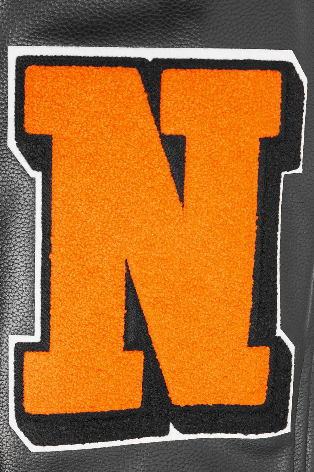 NFL CINCINNATI BENGALS MASHUP MEN'S RIB WOOL VARSITY JACKET (BLACK/ORANGE) - Image 8