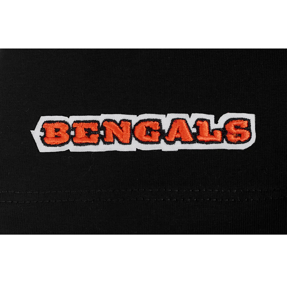 NFL CINCINNATI BENGALS SCRIPT TAIL WOMEN'S SJ BOXY TEE (BLACK) - Image 14