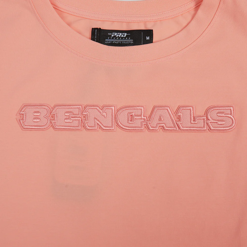 NFL CINCINNATI BENGALS NEUTRAL SINGLE JERSEY BOXY TEE (GUAVA) - Image 6