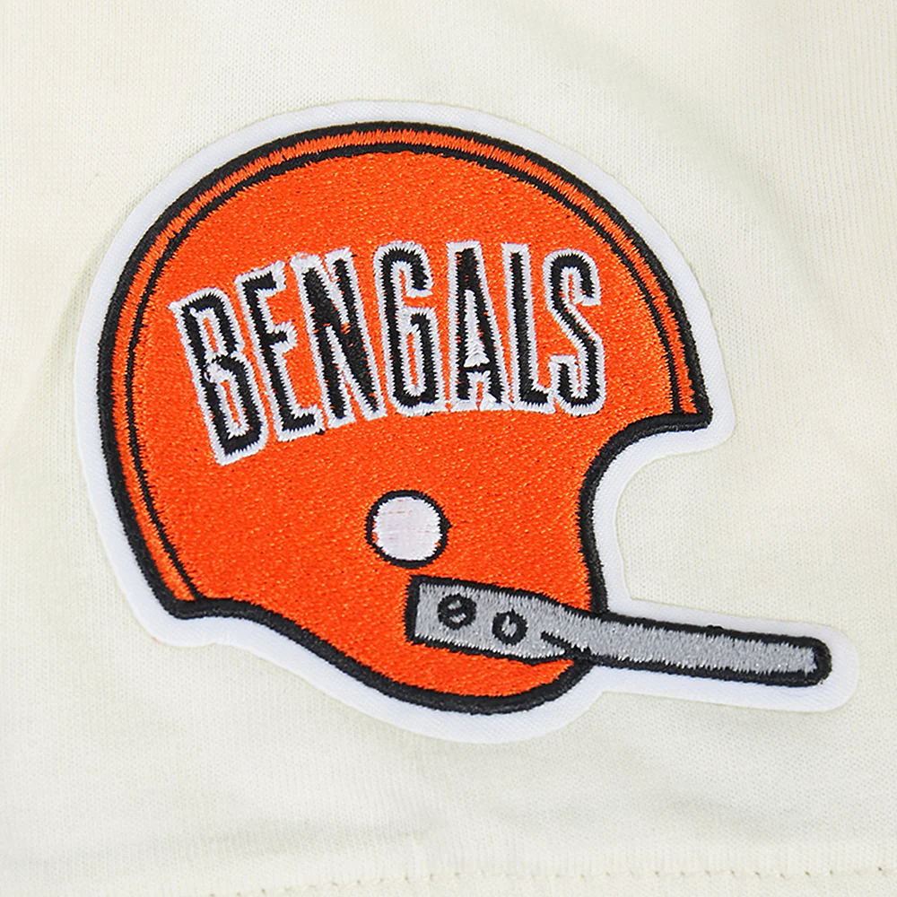 NFL CINCINNATI BENGALS RETRO CLASSIC BIG BOY'S SS STRIPED RIB TEE (EGGSHELL/ BLACK) - Image 5