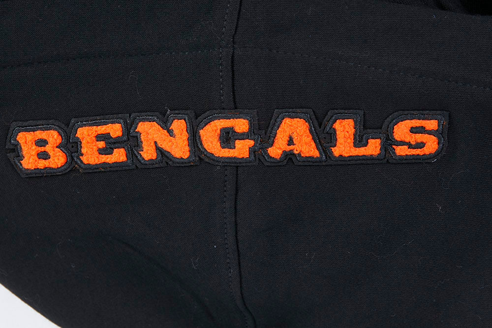 NFL CINCINNATI BENGALS CLASSIC BIG BOY'S FLC FZ PO HOODIE (BLACK) - Image 6