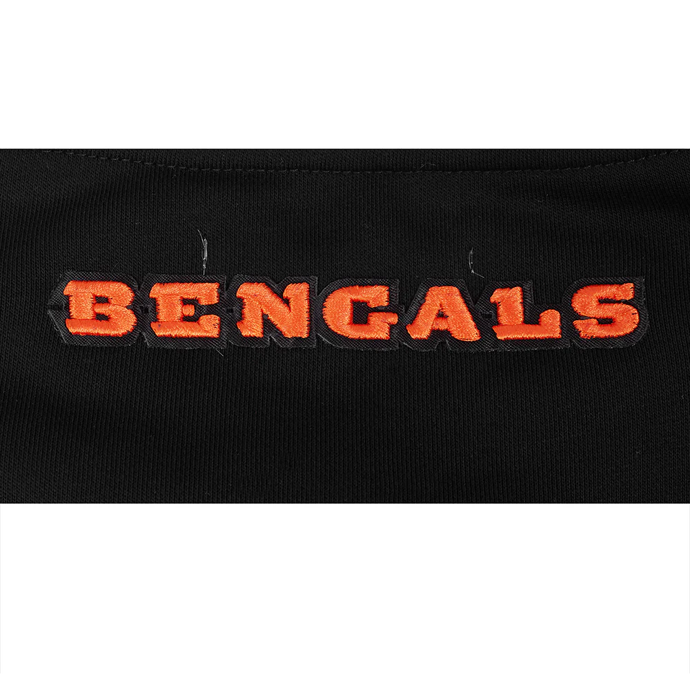 NFL CINCINNATI BENGALS CLASSIC WOMEN'S FLC CREWNECK (BLACK) - Image 9