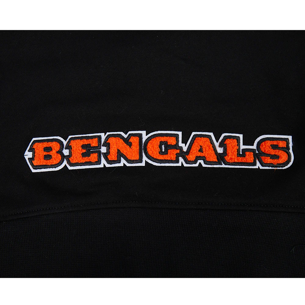 NFL CINCINNATI BENGALS CLASSIC LITTLE GIRLS FLEECE FULL ZIP HOODIE (BLACK) - Image 7