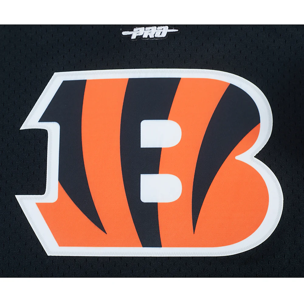 NFL CINCINNATI BENGALS CLASSIC TODDLER BOY'S MESH BUTTON DOWN SHIRT (BLACK/ORANGE) - Image 6