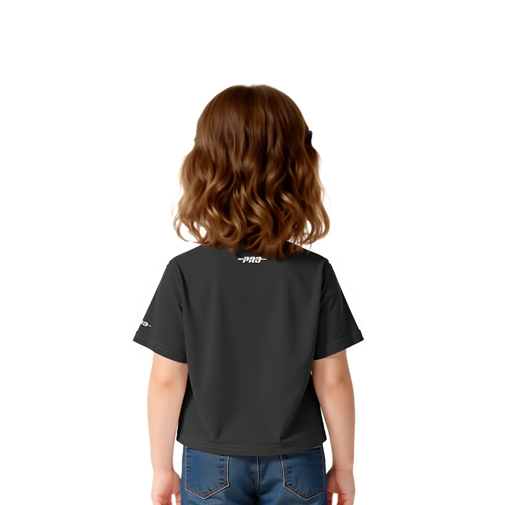 NFL CINCINNATI BENGALS RETRO CLASSIC TODDLER GIRLS SHORT SLEEVE BOXY TEE (BLACK) - Image 2
