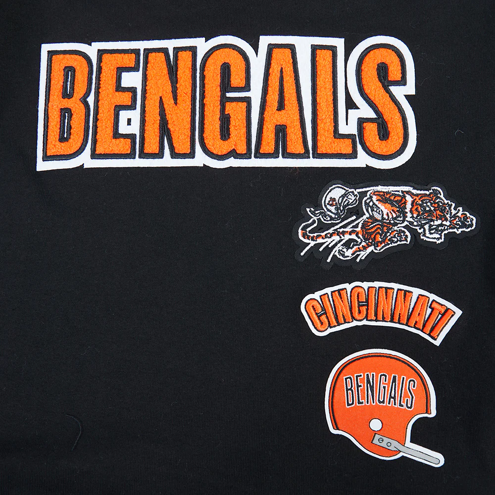 NFL CINCINNATI BENGALS RETRO CLASSIC TODDLER GIRLS SHORT SLEEVE BOXY TEE (BLACK) - Image 5