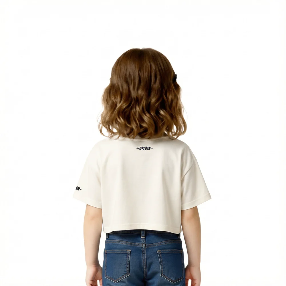 NFL CINCINNATI BENGALS RETRO CLASSIC TODDLER GIRL'S SS BOXY TEE (EGGSHELL) - Image 2