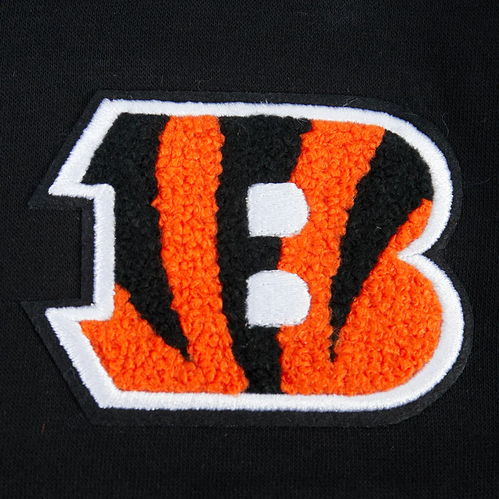 NFL CINCINNATI BENGALS CLASSIC TODDLER GIRLS FLEECE FULL ZIP HOODIE  (BLACK) - Image 5