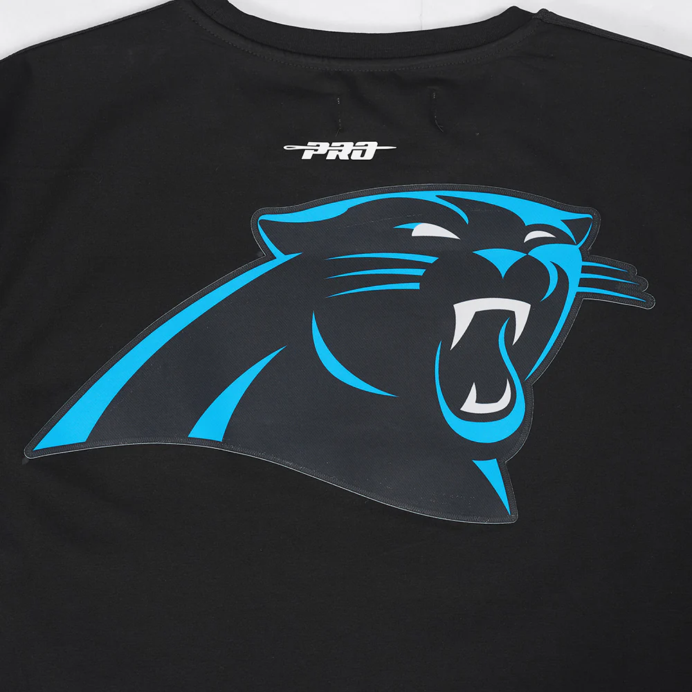 NFL CAROLINA PANTHERS CLASSIC MESH MEN'S SJ STRIPED TEE (BLACK) - Image 15