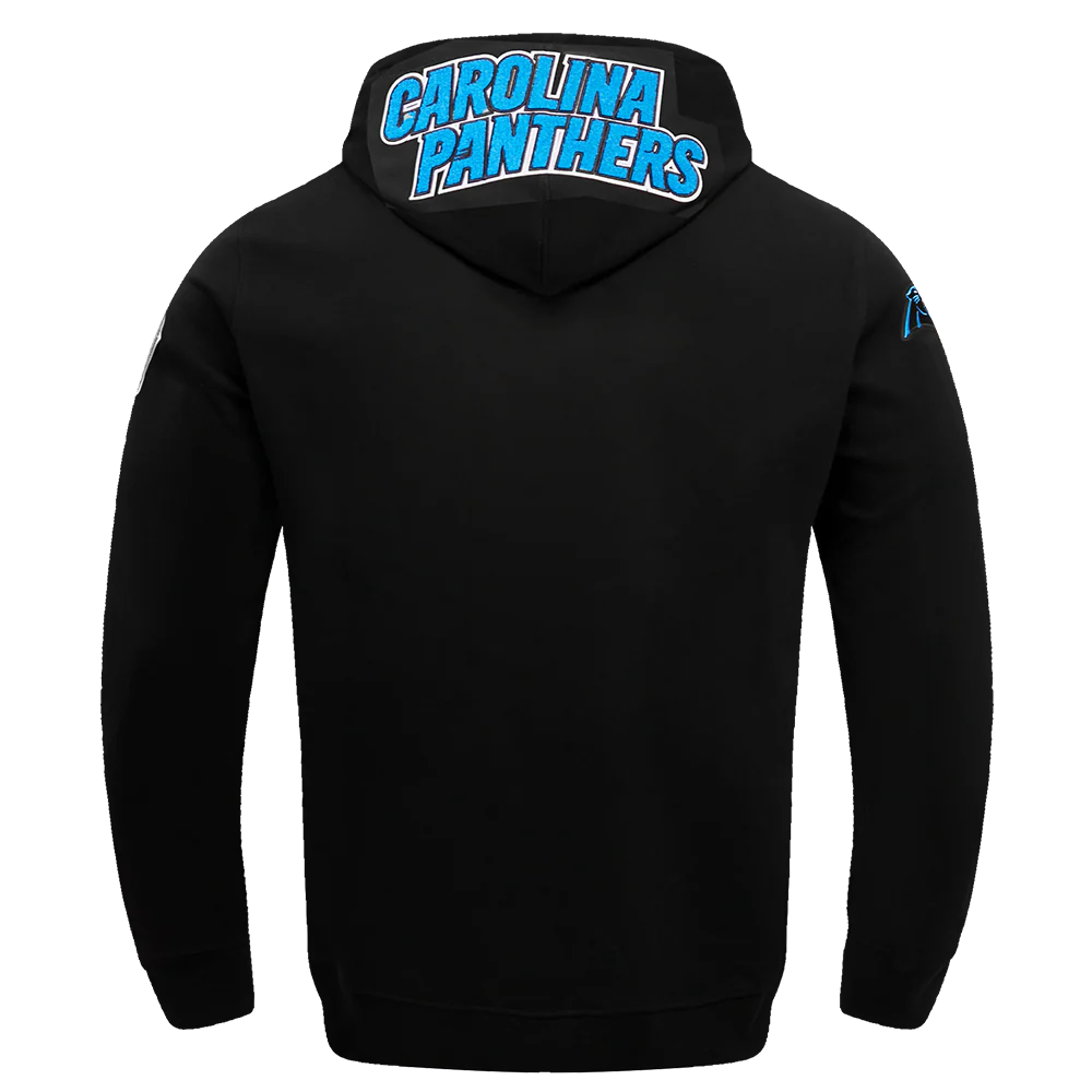 NFL CAROLINA PANTHERS CLASSIC CHENILLE PO HOODIE (BLACK) - Image 4