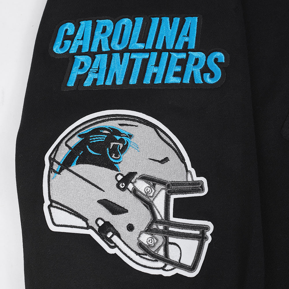 NFL CAROLINA PANTHERS MASHUP MEN'S RIB CREWNECK (BLACK) - Image 16