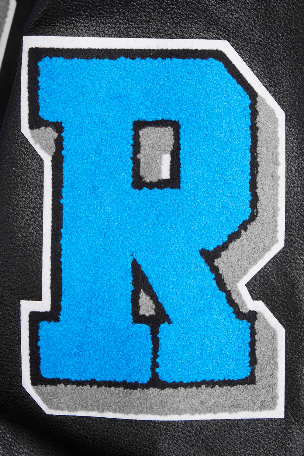 NFL CAROLINA PANTHERS MASHUP MEN'S RIB WOOL VARSITY JACKET (BLACK) - Image 17