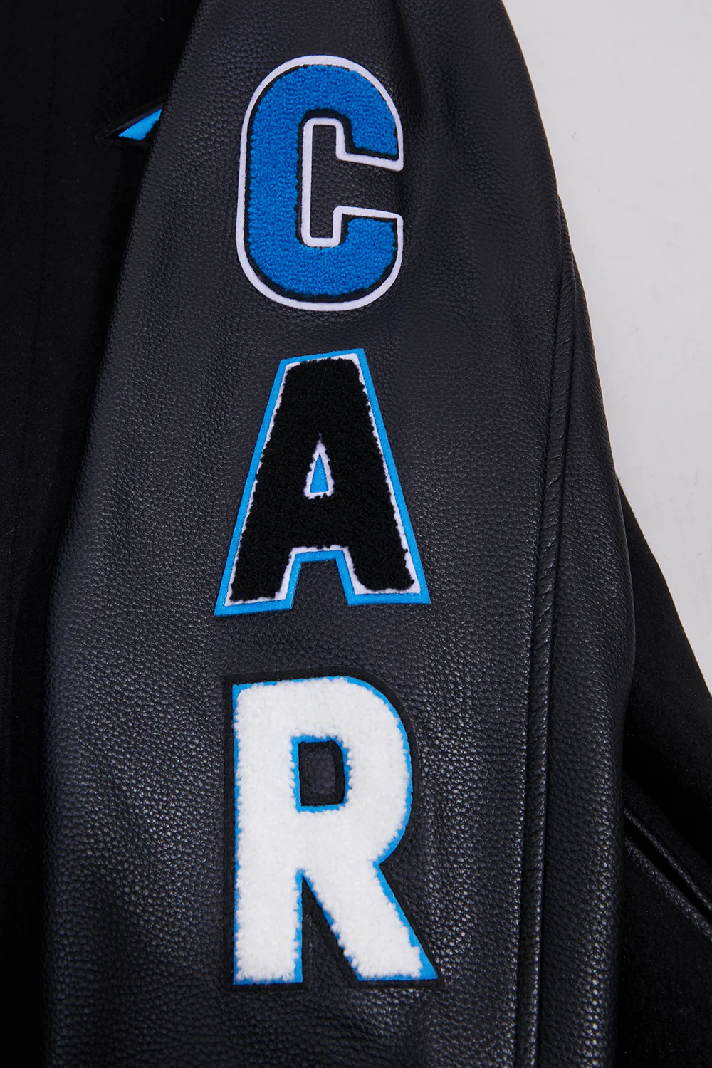 NFL CAROLINA PANTHERS CLASSIC WOOL MEN'S VARSITY JACKET (BLACK) - Image 7